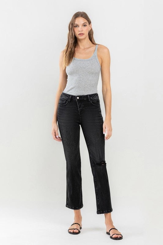 Well Behaved High Rise Straight Jeans