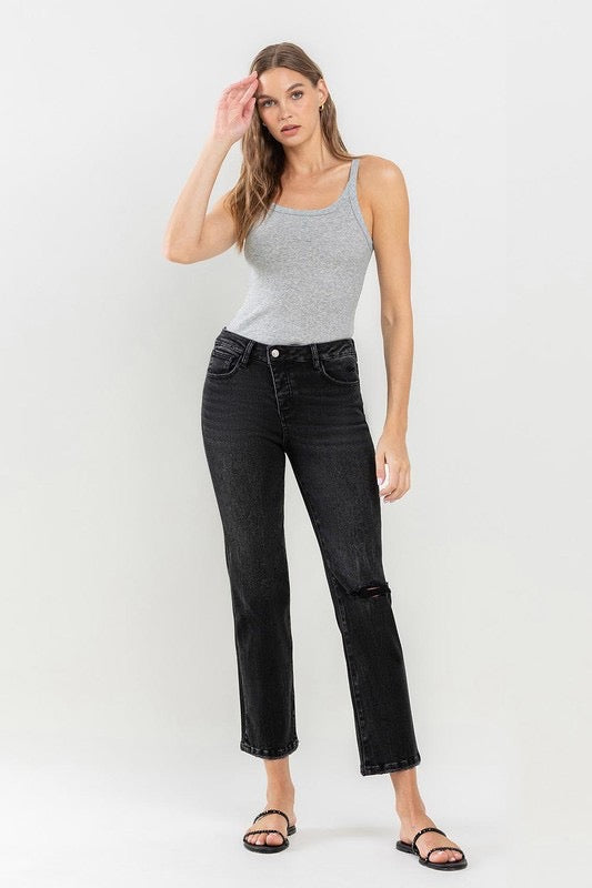 Well Behaved High Rise Straight Jeans