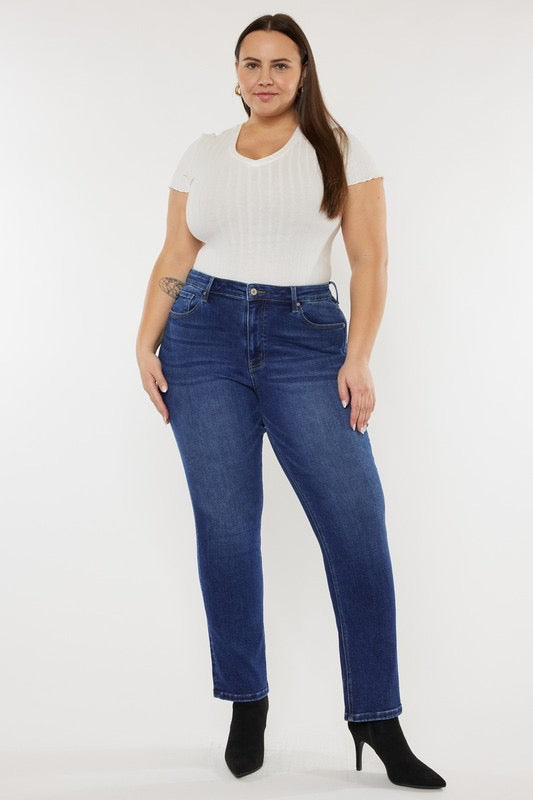 Kancan High Rise Slim Straight Jeans