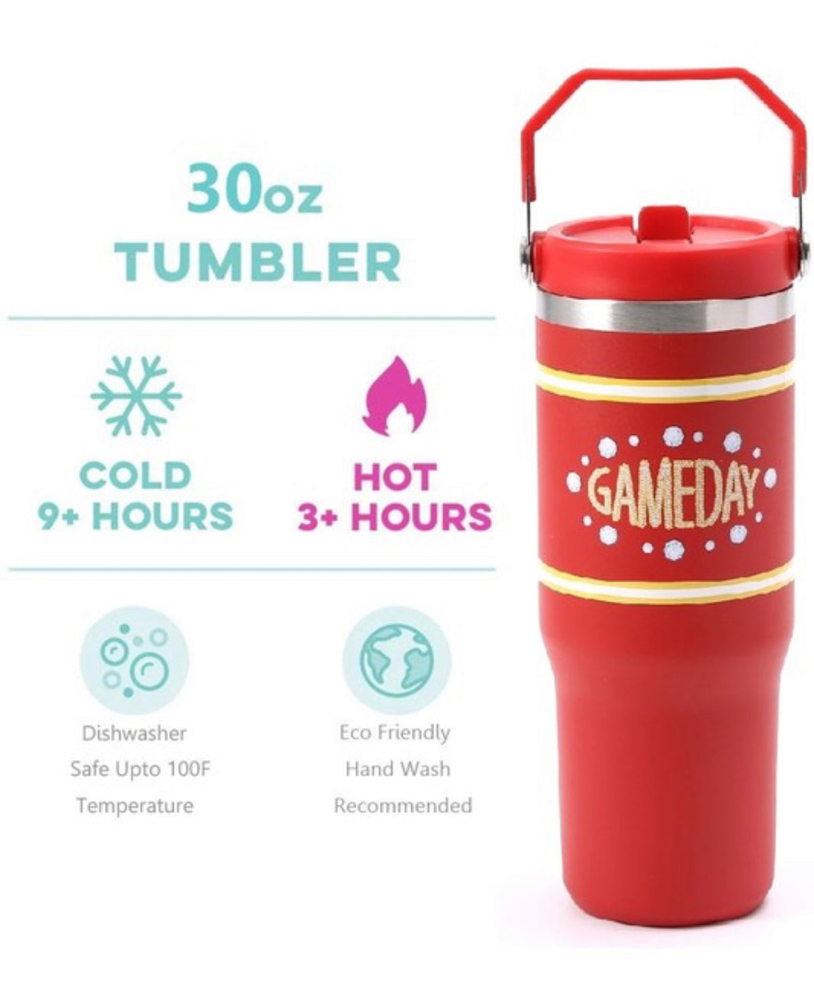 Purple & Gold Gameday Tumbler