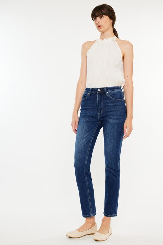 Kancan High Rise Slim Straight Jeans