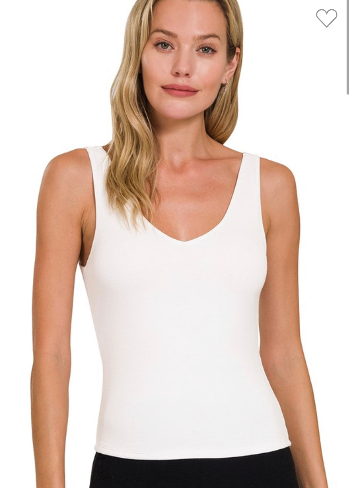 Double Layer V Neck Tank