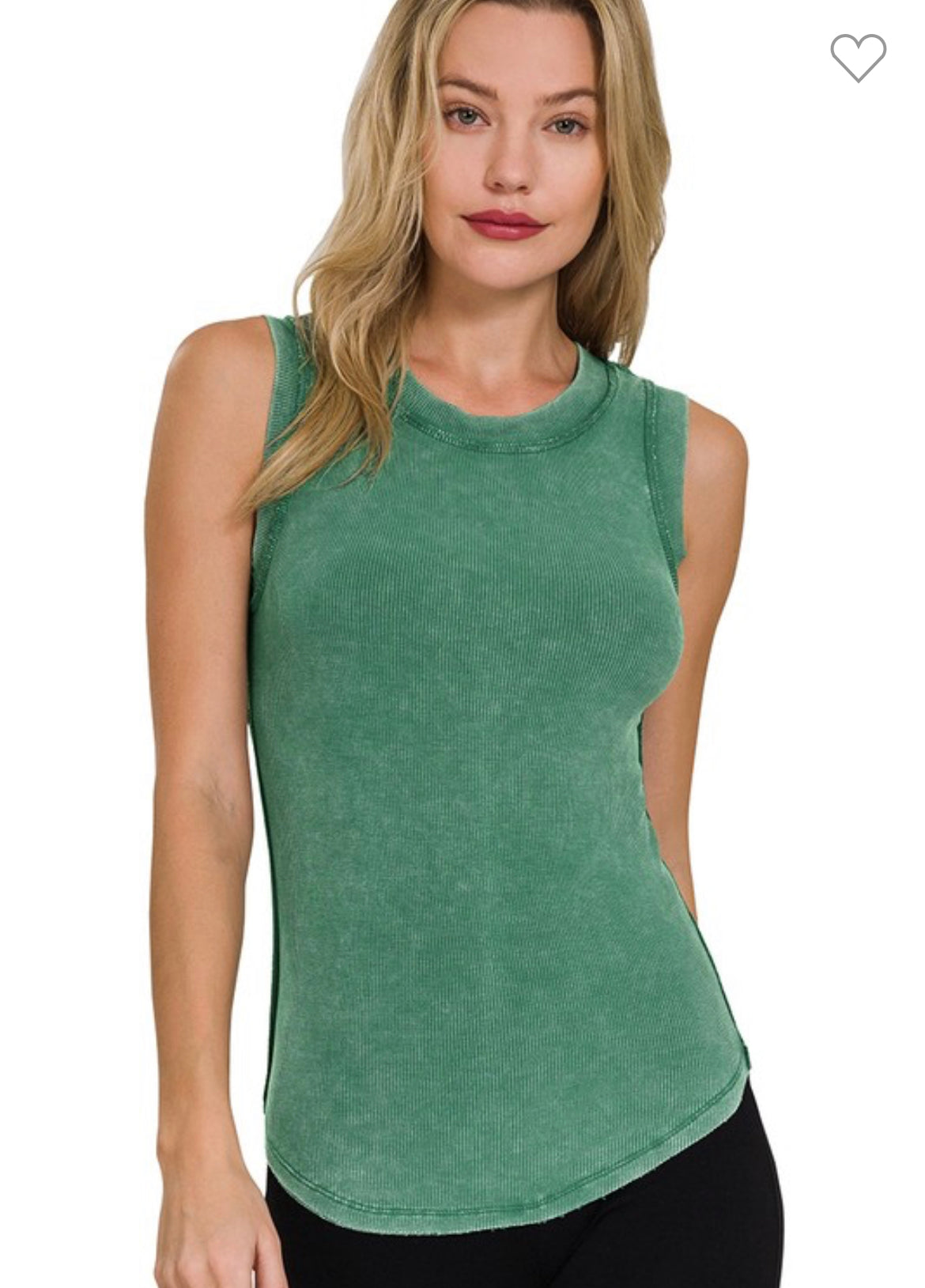 Acid Washed Ribbed Tank