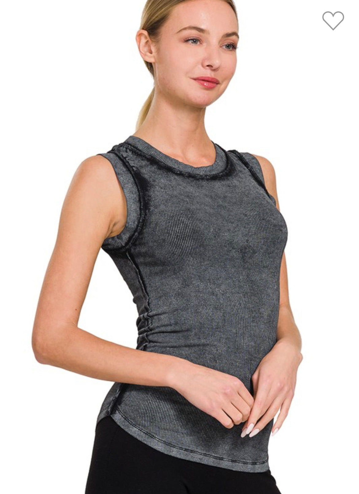 Acid Washed Ribbed Tank