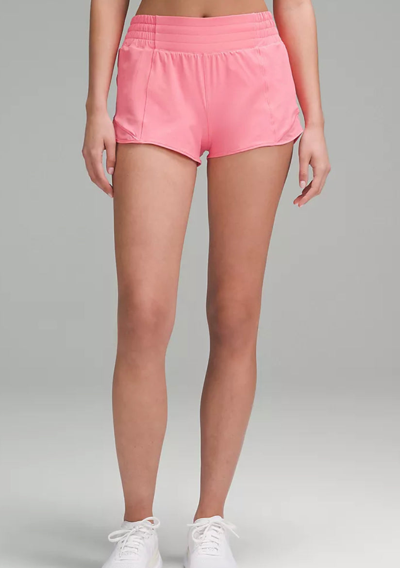 Hotty Hot Short Lined 2.5” Sakura Pink