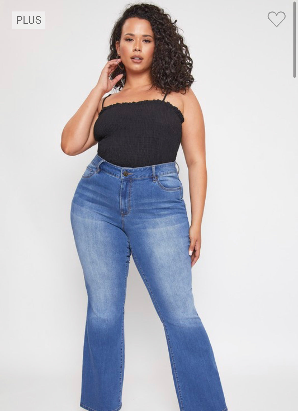 Curvy Hyper Stretch High Rise Flare