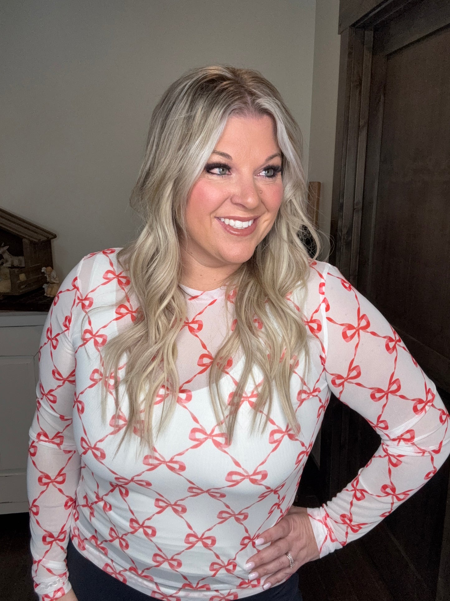 Pretty Packages Mesh Top by BLAKELEY