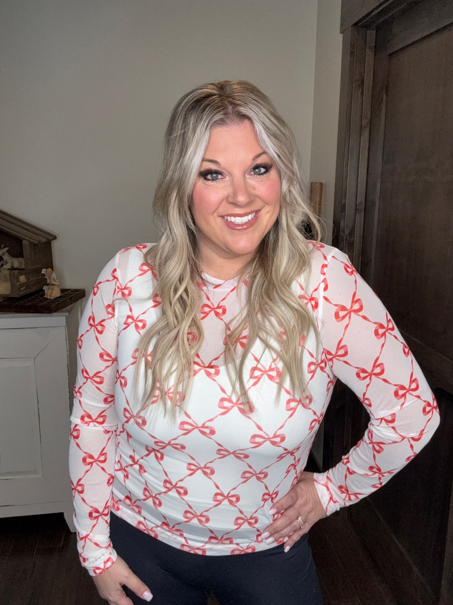 Pretty Packages Mesh Top by BLAKELEY