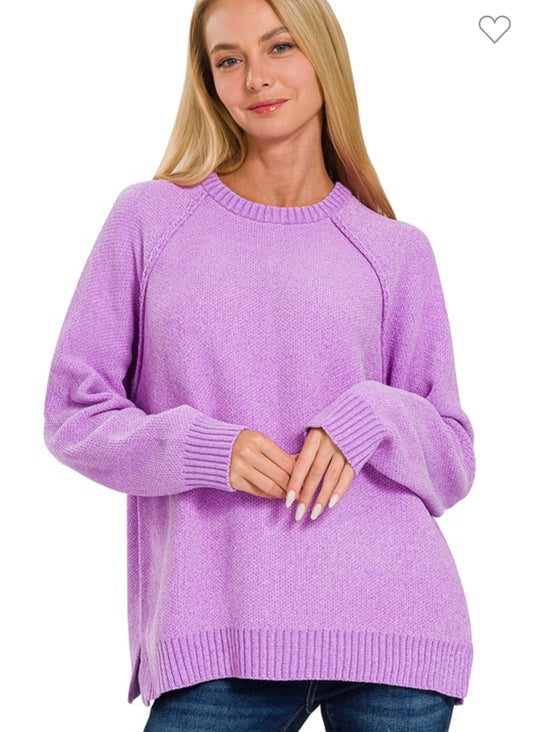 Chenille Raglan Sweater