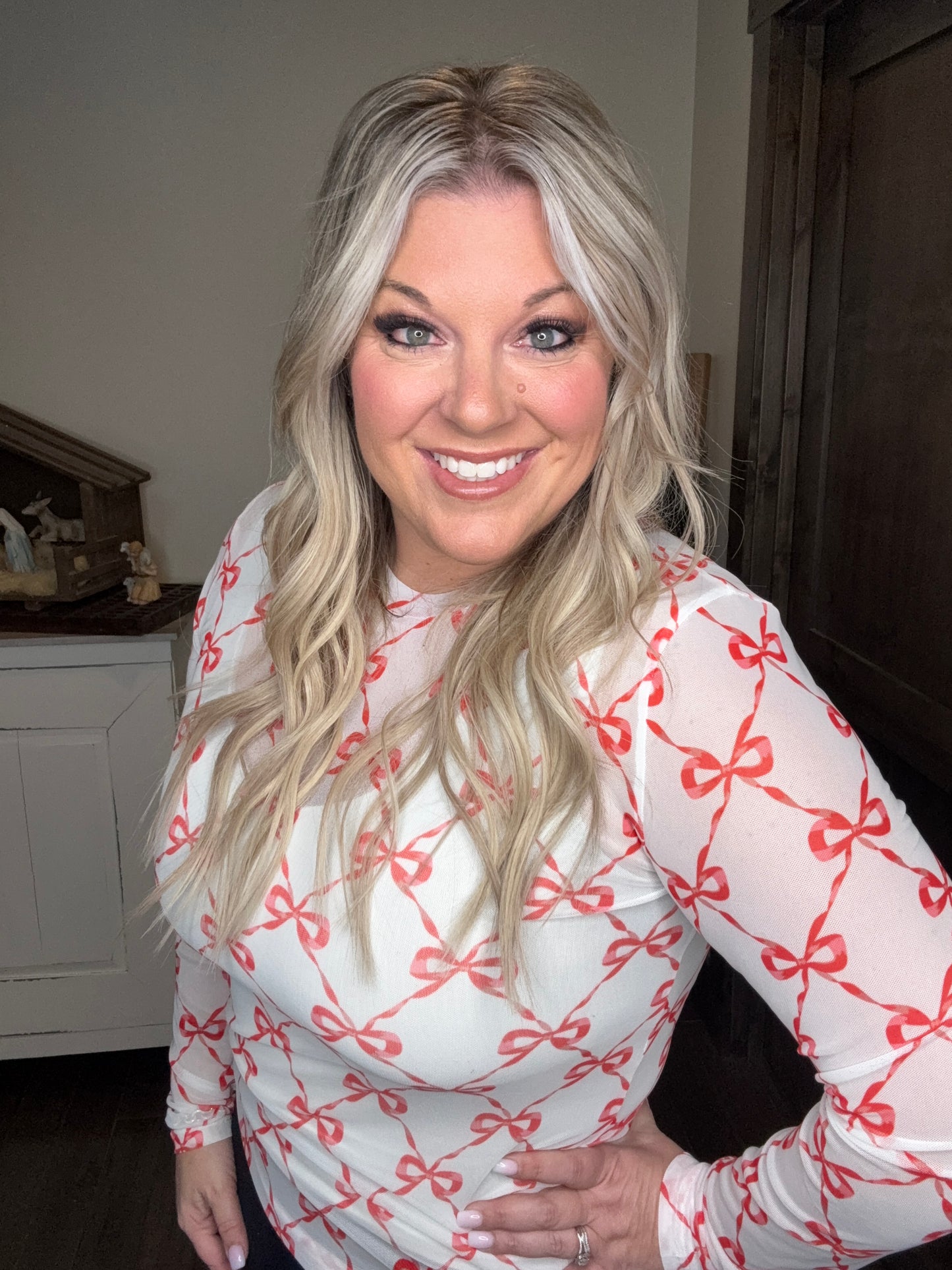 Pretty Packages Mesh Top by BLAKELEY